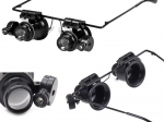 Urarska lupa 20× z LED osvetlitvijo, premer leče 15 mm