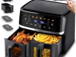 Cvrtnik na vroč zrak z dvojno posodo 10,2 l 1700 W BERDSEN