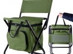 Zložljiv ribolovni stol s naslonjalom in termo torbo
