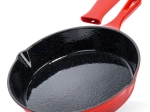 litoželezna ponev s emajlom in silikonskim nastavkom cast enamel 25 cm