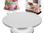 Vrtljiv stojalo za torte Ruhhy iz nerjavnega jekla 30 cm