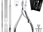 Komplet za vraščene nohte s kleščami in orodji iz nerjavnega jekla
