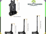 Folding transport trolley with telescopic handle 40 kg