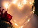 LED svetleče srce Božična dekoracija