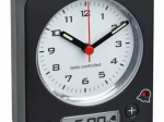 Brezžična budilka TFA COMBO z digitalnimi nastavitvami, črno‑rdeča