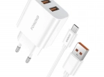 Hitra polnilna naprava FONENG 2× USB 12 W z Micro USB kablom