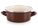 Enamel Pot Brown 20.5 cm, 2.2 l