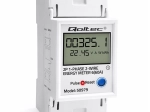 Single-phase DIN-rail energy meter with LCD, LED indication and RESET function 230 V 60 A