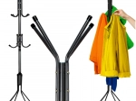 Samostoječe stojalo za oblačila 170 cm črno RUHHY