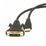 Kabel HDMI–DVI 1,8 m s pozlačenimi konektorji