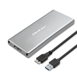 Aluminijasto ohišje za M.2 SSD SATA NGFF z USB 3.0, 5 Gb/s, 2 TB, srebrno