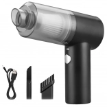 Brezžični ročni avtomobilski sesalnik 120 W, brez vrečke z LED in USB