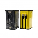 Power banka WEKOME 20000 mAh z vgrajenimi kabli USB‑C in Lightning, PD 20 W in QC 3.0 22,5 W