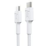 Kabel GC PowerStream USB-C na USB-C 30 cm, PD 60W, QC 3.0, bel