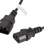 Podaljševalni napajalni kabel LANBERG IEC C13 – C14, 1,8 m, črn