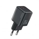 Omrežni polnilec 1xUSB-C PD 3.0 20W Hitri črn
