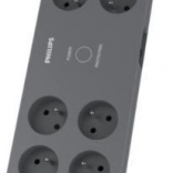 Prenapetostni podaljšek PHILIPS, 8 vtičnic, 2 m