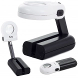 Ročna bralna lupa 16× z LED osvetlitvijo