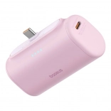 Hitronapravljiva power banka BASEUS Compact USB‑C 5000 mAh, 20 W – rožnata