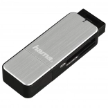 USB 3.0 čitalnik kartic SD/microSD – srebrn