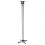 Stropni nosilec za projektor, nastavljiva dolžina 110–190 cm, nosilnost 15 kg, srebrn