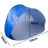 Samorazstavljiv plažni šotor z UV zaščito, velik in lahek