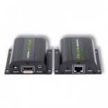 HDMI podaljševalnik prek Ethernet Cat5e/6/6a/7 do 60 m z IR sprejemnikom, črn