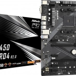 asrock b450 pro4 r2.0 – igralna osnovna plošča am4 atx z m.2, hdmi in usb 3.2
