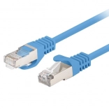Patchcord Cat.6 FTP 1 m – komplet 10 kosov, moder