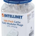 Konektor RJ45 UTP za polni vodnik 8p8c, kategorija 5e, pakiranje 100 kos
