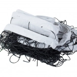 Odbojkarska mreža 9,5 × 1 m z napenjalno jeklenico in transportno torbo