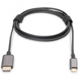Adapter kabel HDMI 4K 30Hz na USB tip C 3.1 črn 1,8 m