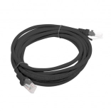 Patchcord kategorije 6 črn 3m Fluke Passed Lanberg