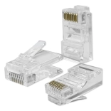Modularni konektor RJ45 CAT5e UTP, pozlačeni kontakti 100 ks