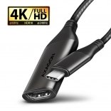 Adapter USB-C na HDMI 4K/60Hz aluminij, 25 cm kabel