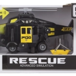 črn helikopter na baterije z lučmi in zvoki