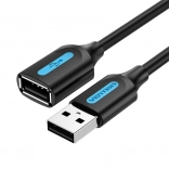 Podaljševalni kabel USB 2.0 A-M na A-F Vention 5 m črn