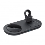 Brezžični polnilec MCDODO 3 v 1 15 W za iPhone, Apple Watch in AirPods – črna