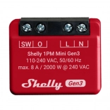 Inteligentno stikalo Shelly 1PM Mini Gen3 z Wi‑Fi in Bluetooth
