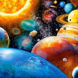 Sestavljanka 180 koščkov Planeti in njihovi Lune