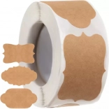 Samolepilne vintage nalepke na roli 300 kos