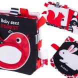 Kontrastna tekstilna knjiga za dojenčke Gozd