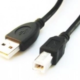USB 2.0 kabel A–B 3 m črn