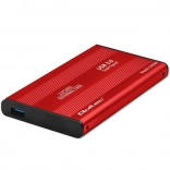 Zunanji etui za 2.5" diske HDD/SSD SATA3, USB 3.0, rdeč