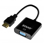 Adapter HDMI na VGA Savio AK-75