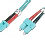 Optični patchcord LC–SC MM OM3 dupleks LSOH 1 m