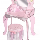 Leseni toaletni mizica s stolčkom Magic Maria