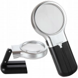 Ročna lupa z LED osvetlitvijo 3×, 60 mm
