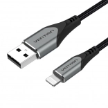 USB na Lightning kabel Vention 1 m siv