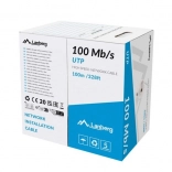 LAN kabel UTP 100MB/s CCA 100m siv